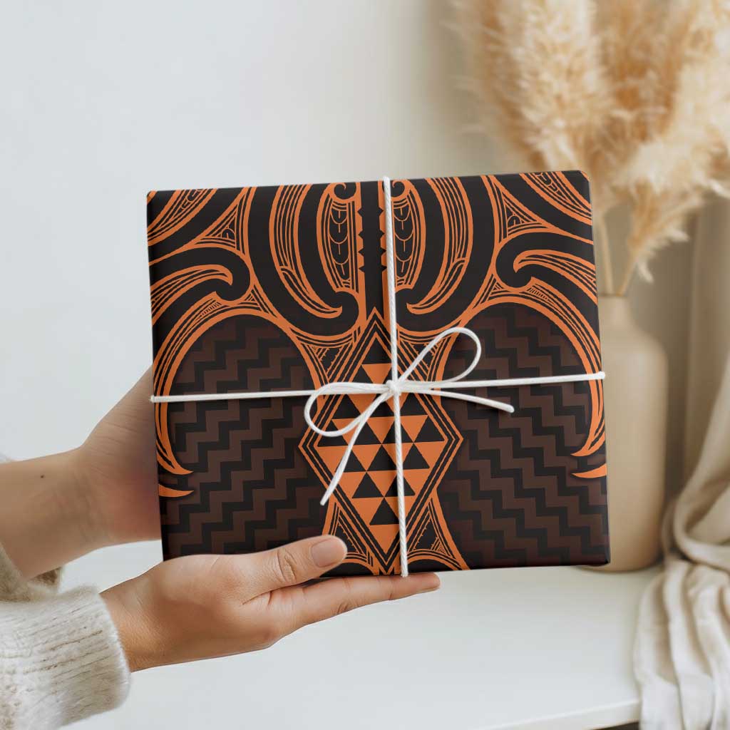 Karaka Maori Ta Moko Poutama Art Wrapping Paper - Aussie Hoodie