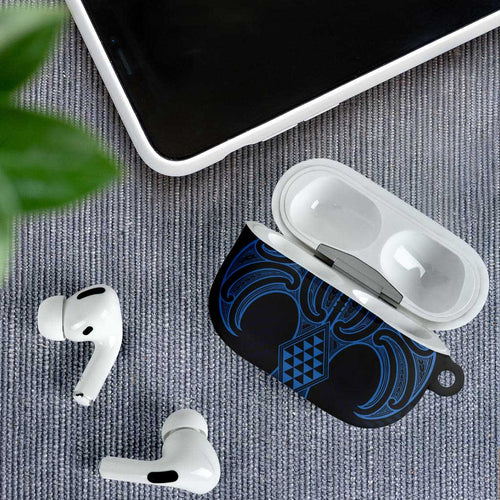 Kikorangi Maori Ta Moko Poutama Art AirPods Case - Aussie Hoodie