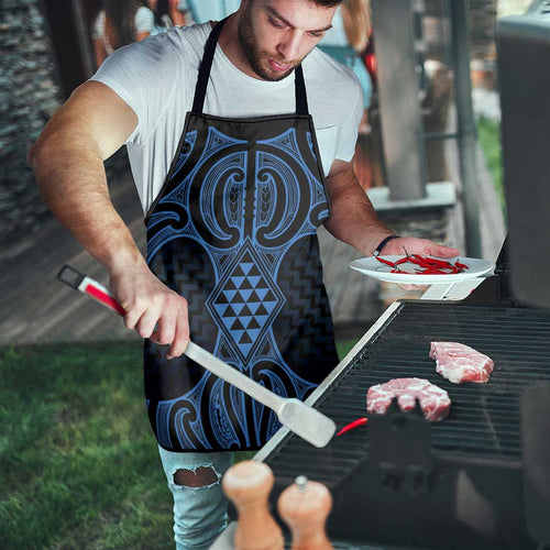 Kikorangi Maori Ta Moko Poutama Art Apron - Aussie Hoodie