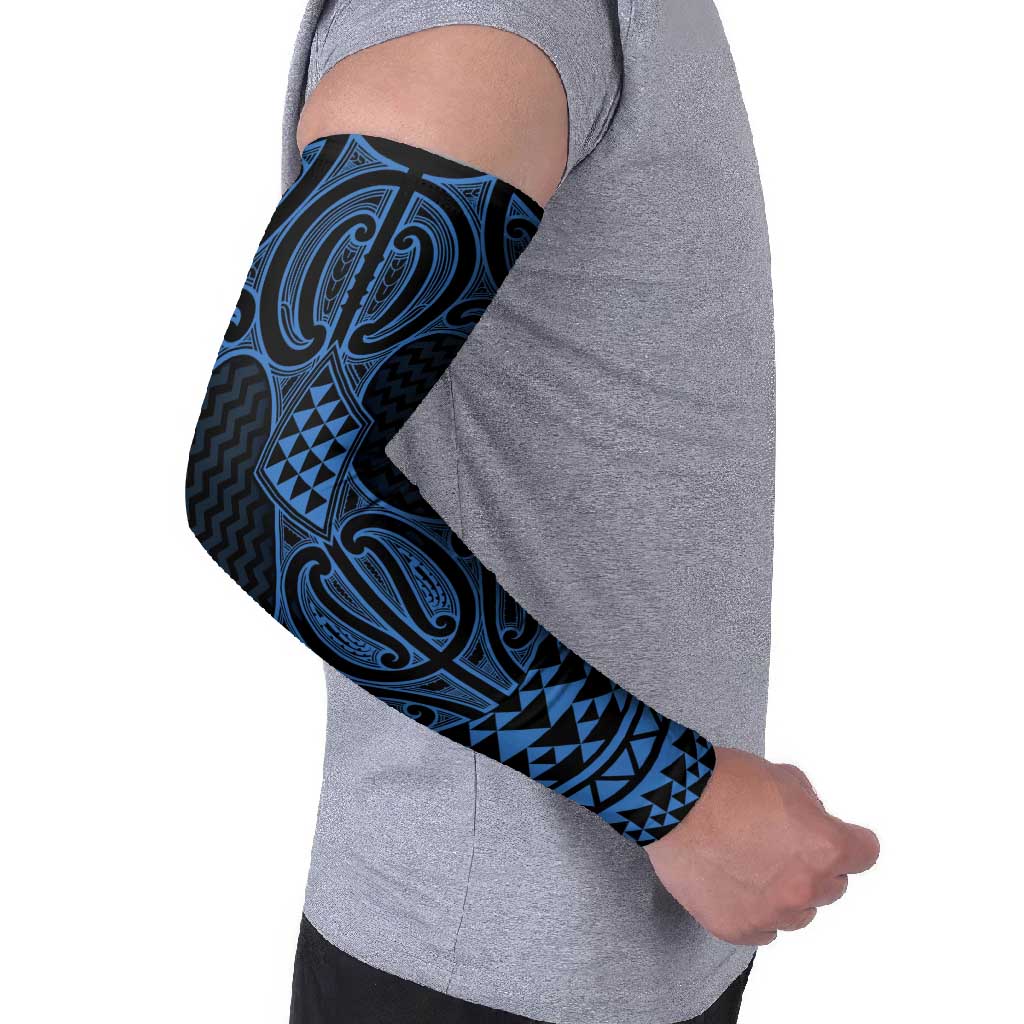 Kikorangi Maori Ta Moko Poutama Art Arm Sleeves - Aussie Hoodie