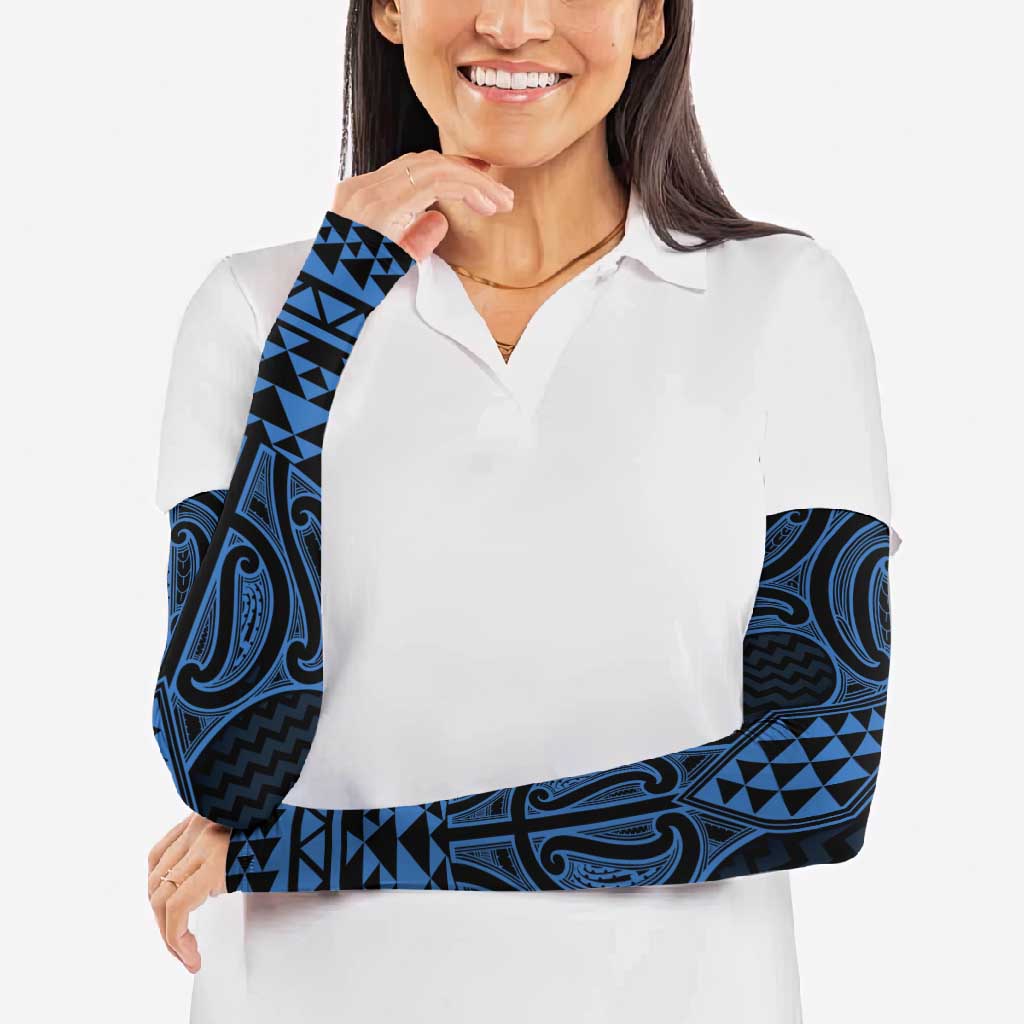 Kikorangi Maori Ta Moko Poutama Art Arm Sleeves - Aussie Hoodie