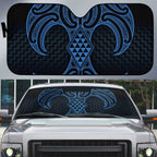 Kikorangi Maori Ta Moko Poutama Art Auto Sun Shade - Aussie Hoodie