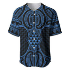 Kikorangi Maori Ta Moko Poutama Art Baseball Jersey