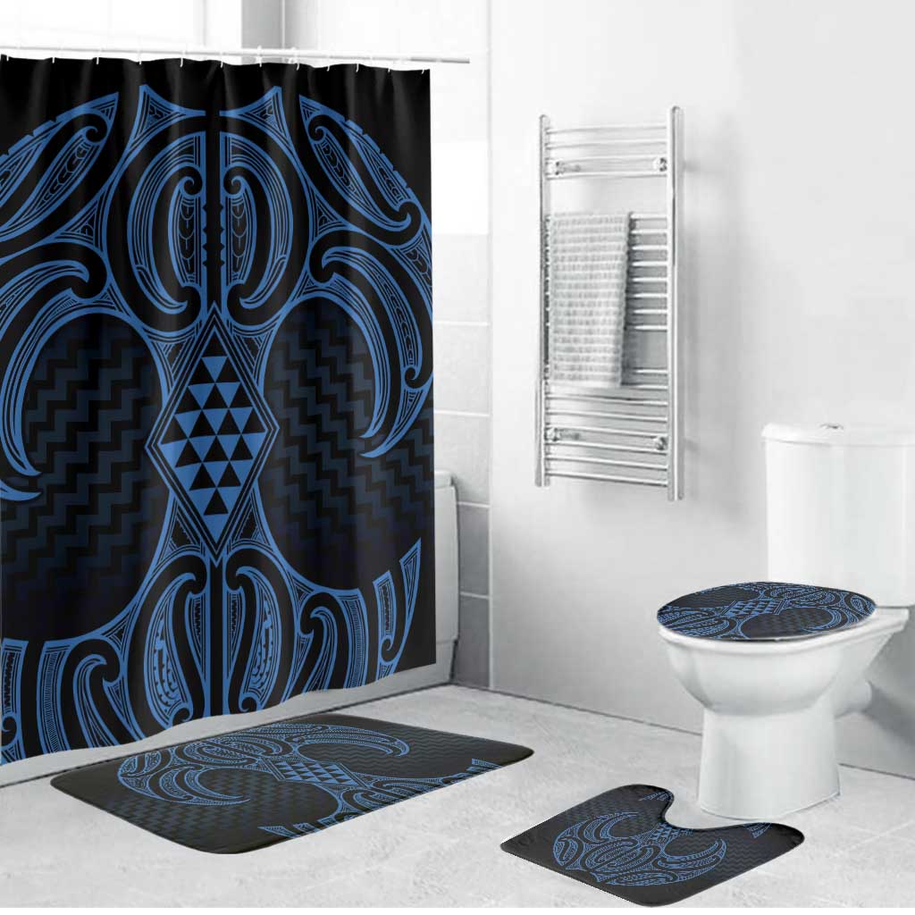 Kikorangi Maori Ta Moko Poutama Art Bathroom Set - Aussie Hoodie
