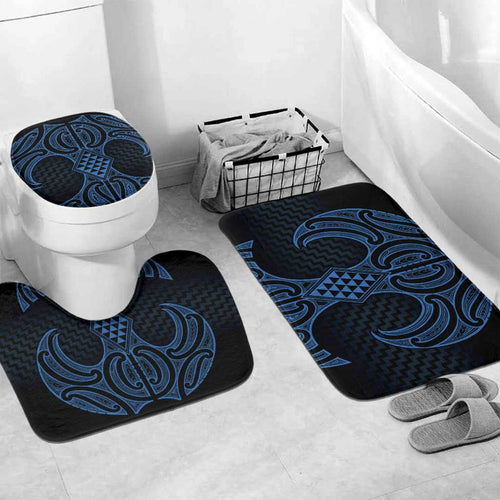 Kikorangi Maori Ta Moko Poutama Art Bathroom Set - Aussie Hoodie
