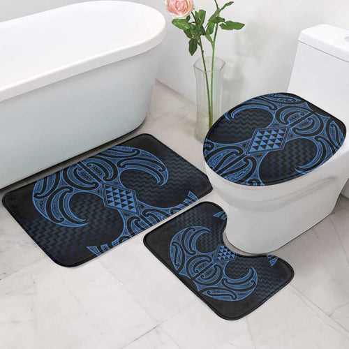 Kikorangi Maori Ta Moko Poutama Art Bathroom Set - Aussie Hoodie