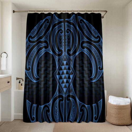Kikorangi Maori Ta Moko Poutama Art Bathroom Set - Aussie Hoodie