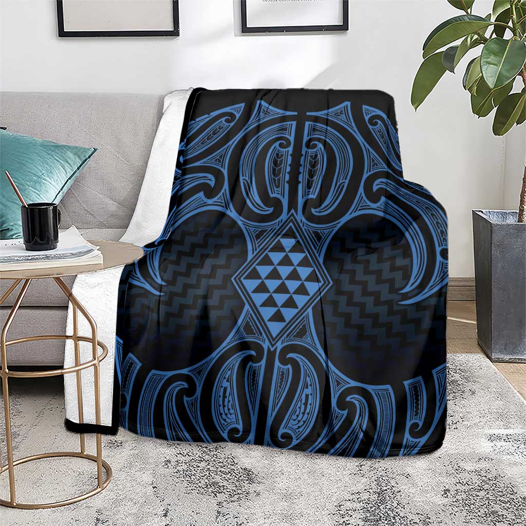 Kikorangi Maori Ta Moko Poutama Art Blanket