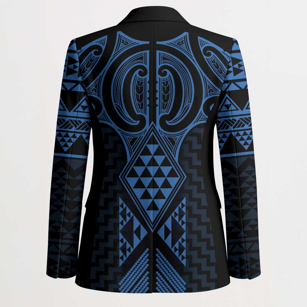 Kikorangi Maori Ta Moko Poutama Art Blazer - Aussie Hoodie