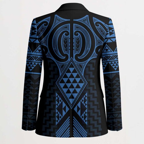 Kikorangi Maori Ta Moko Poutama Art Blazer - Aussie Hoodie