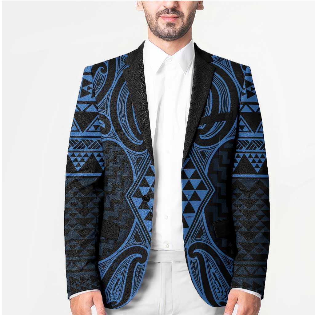 Kikorangi Maori Ta Moko Poutama Art Blazer - Aussie Hoodie