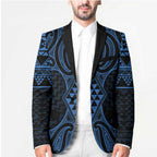 Kikorangi Maori Ta Moko Poutama Art Blazer - Aussie Hoodie