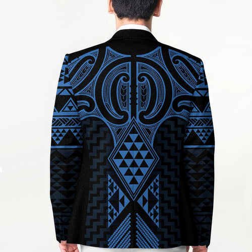Kikorangi Maori Ta Moko Poutama Art Blazer - Aussie Hoodie