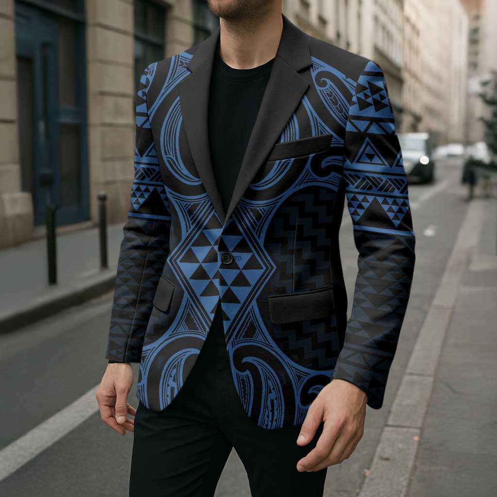 Kikorangi Maori Ta Moko Poutama Art Blazer - Aussie Hoodie