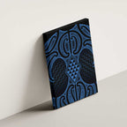 Kikorangi Maori Ta Moko Poutama Art Canvas Wall Art