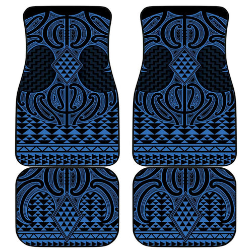 Kikorangi Maori Ta Moko Poutama Art Car Mats