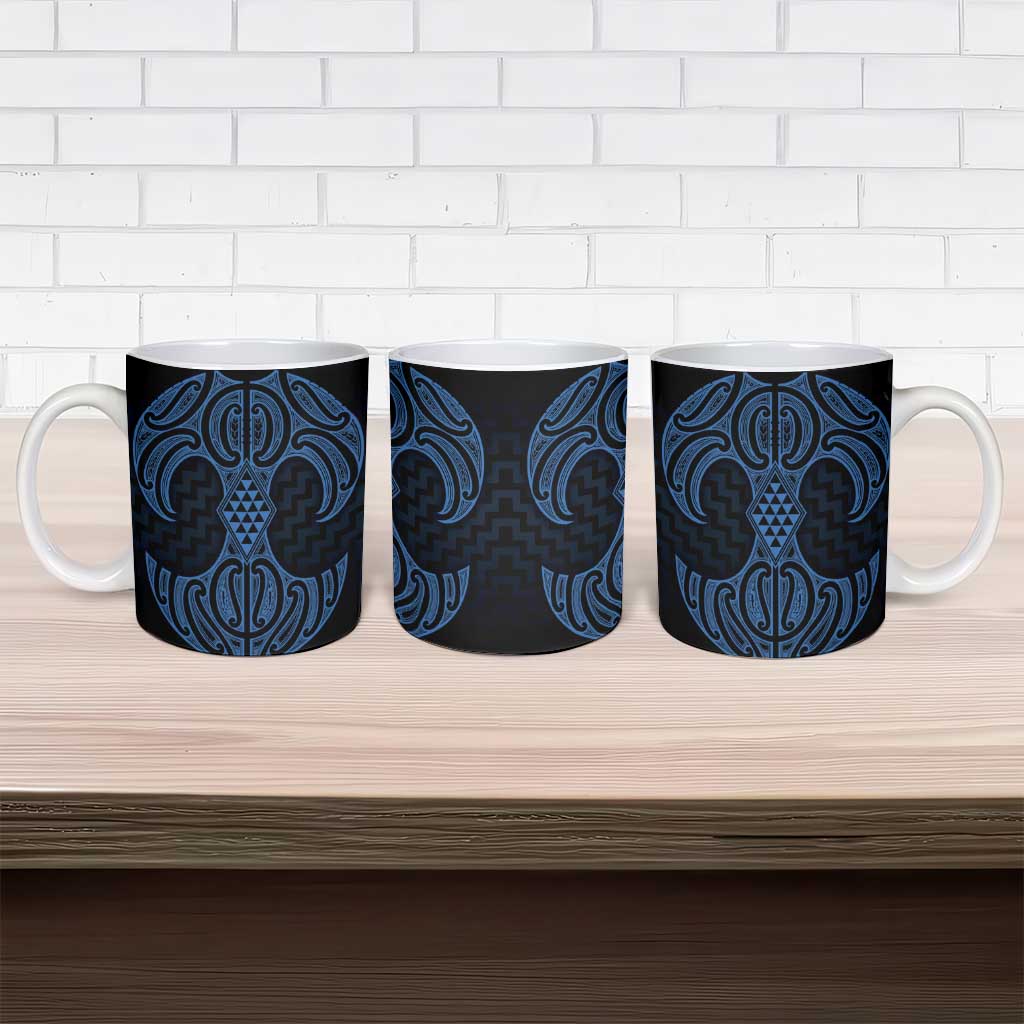 Kikorangi Maori Ta Moko Poutama Art Ceramic Mug - Aussie Hoodie