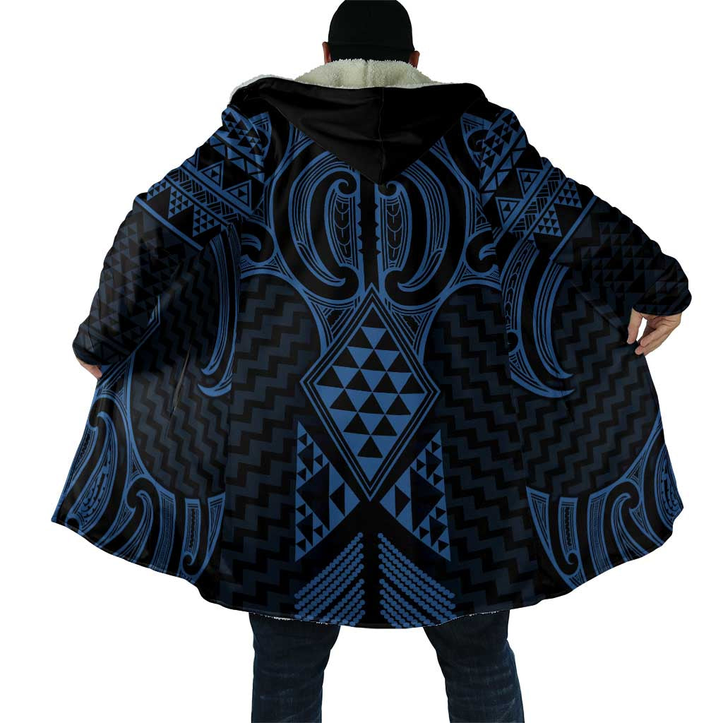 Kikorangi Maori Ta Moko Poutama Art Cloak - Aussie Hoodie