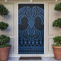 Kikorangi Maori Ta Moko Poutama Art Door Cover - Aussie Hoodie