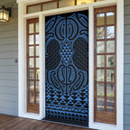 Kikorangi Maori Ta Moko Poutama Art Door Cover - Aussie Hoodie