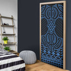 Kikorangi Maori Ta Moko Poutama Art Door Cover - Aussie Hoodie