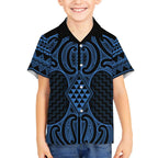 Kikorangi Maori Ta Moko Poutama Art Hawaiian Shirt