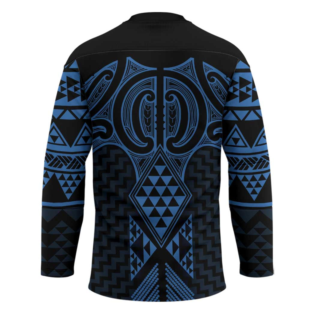 Kikorangi Maori Ta Moko Poutama Art Hockey Jersey - Aussie Hoodie