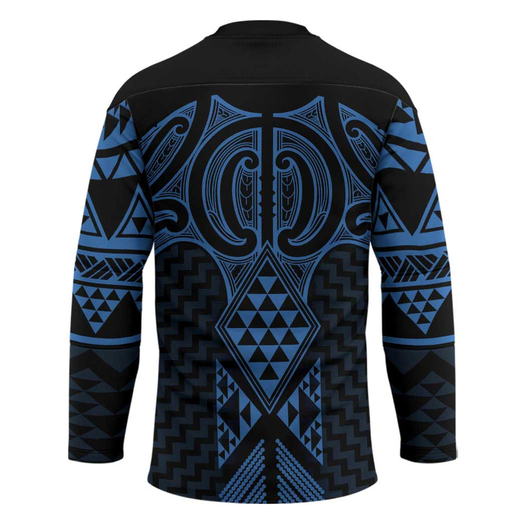Kikorangi Maori Ta Moko Poutama Art Hockey Jersey - Aussie Hoodie