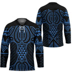 Kikorangi Maori Ta Moko Poutama Art Hockey Jersey - Aussie Hoodie