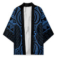 Kikorangi Maori Ta Moko Poutama Art Kimono - Aussie Hoodie