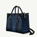 Kikorangi Maori Ta Moko Poutama Art Leather Bag - Aussie Hoodie