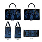 Kikorangi Maori Ta Moko Poutama Art Leather Bag - Aussie Hoodie