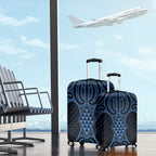 Kikorangi Maori Ta Moko Poutama Art Luggage Cover