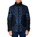 Kikorangi Maori Ta Moko Poutama Art Padded Jacket - Aussie Hoodie