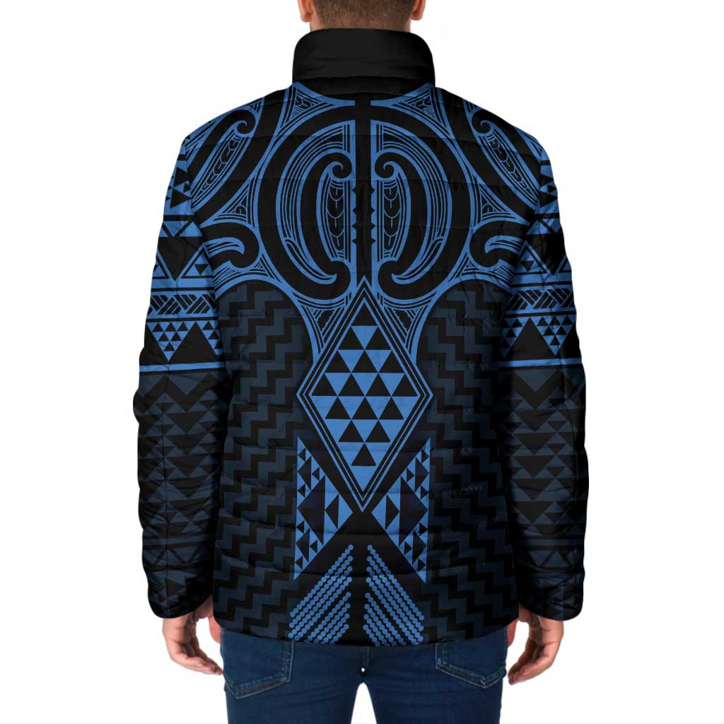 Kikorangi Maori Ta Moko Poutama Art Padded Jacket - Aussie Hoodie