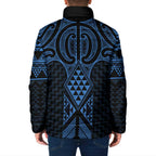 Kikorangi Maori Ta Moko Poutama Art Padded Jacket - Aussie Hoodie