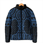 Kikorangi Maori Ta Moko Poutama Art Padded Jacket - Aussie Hoodie