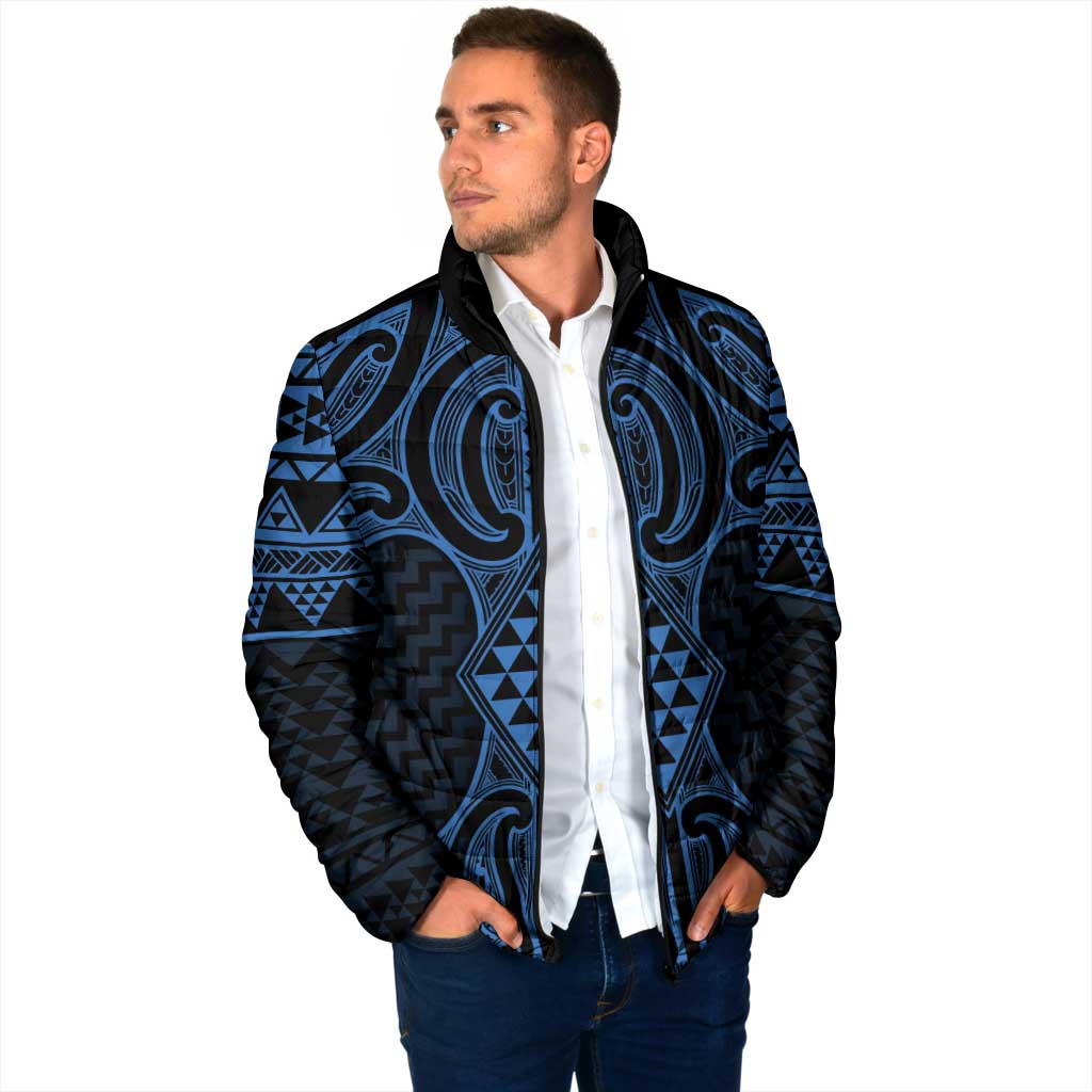 Kikorangi Maori Ta Moko Poutama Art Padded Jacket - Aussie Hoodie