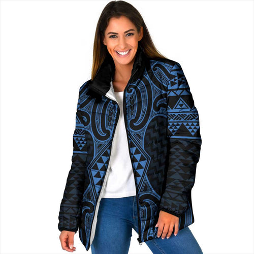 Kikorangi Maori Ta Moko Poutama Art Padded Jacket - Aussie Hoodie
