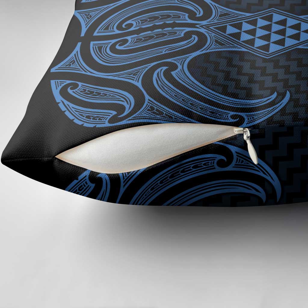 Kikorangi Maori Ta Moko Poutama Art Pillow Cover - Aussie Hoodie