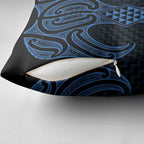 Kikorangi Maori Ta Moko Poutama Art Pillow Cover - Aussie Hoodie