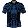 Kikorangi Maori Ta Moko Poutama Art Polo Shirt
