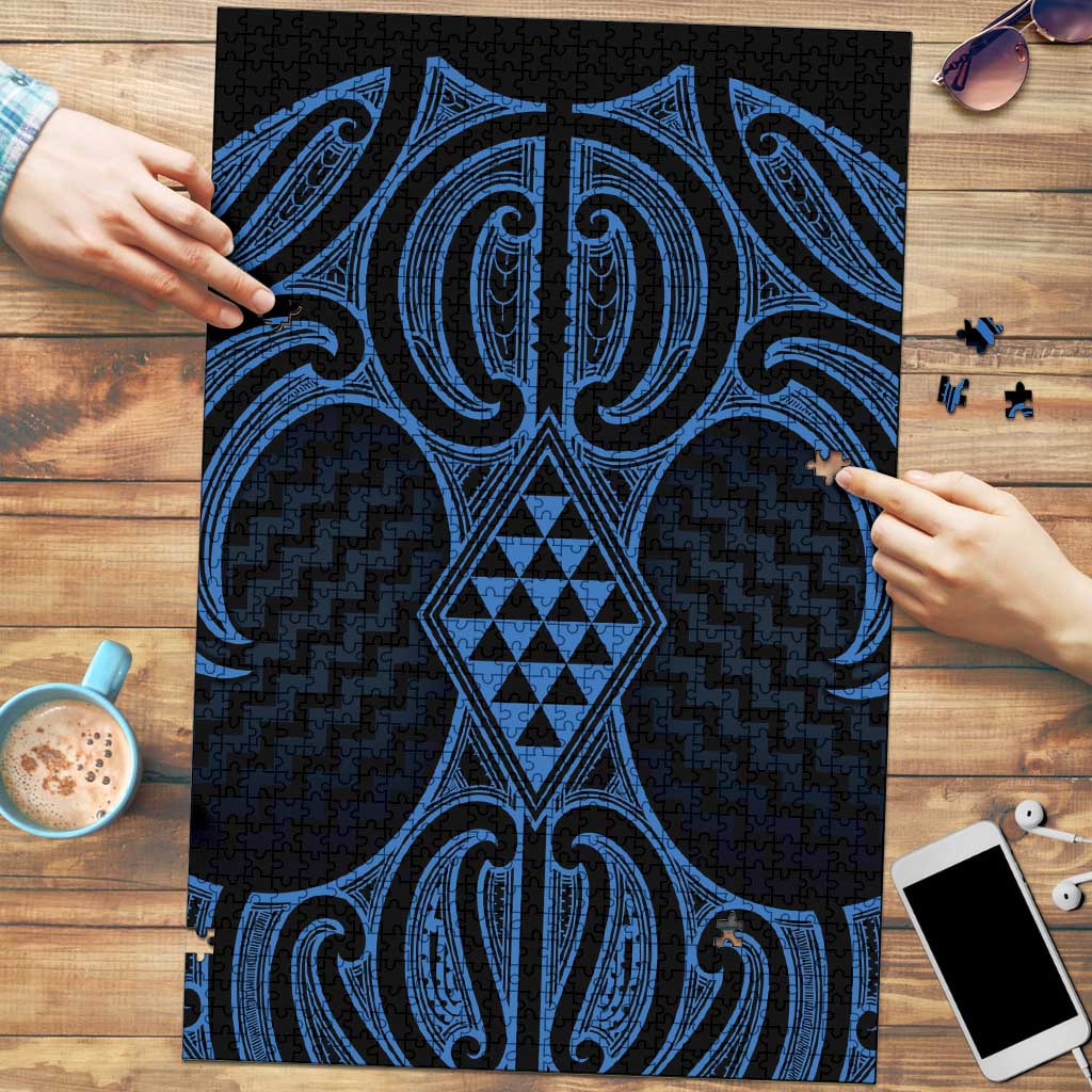 Kikorangi Maori Ta Moko Poutama Art Puzzle - Aussie Hoodie