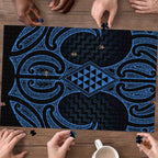 Kikorangi Maori Ta Moko Poutama Art Puzzle - Aussie Hoodie