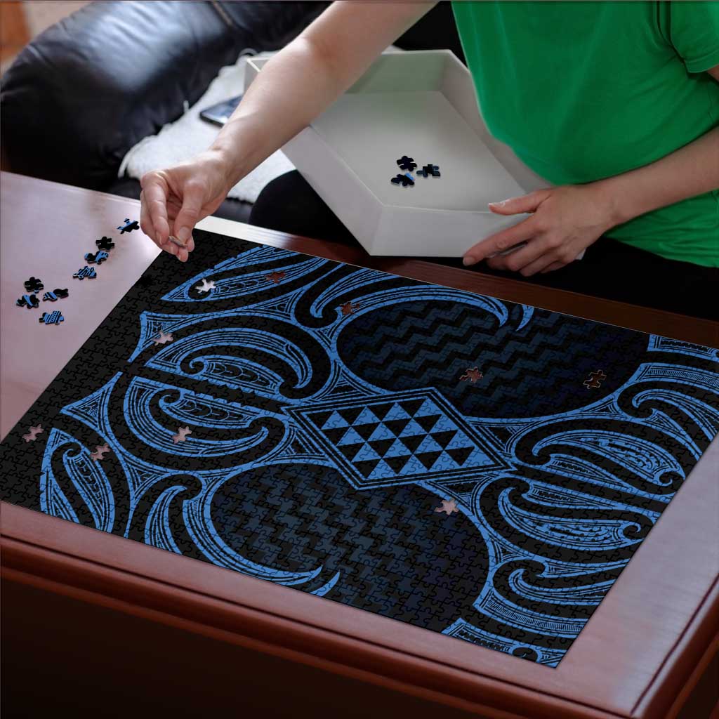 Kikorangi Maori Ta Moko Poutama Art Puzzle - Aussie Hoodie