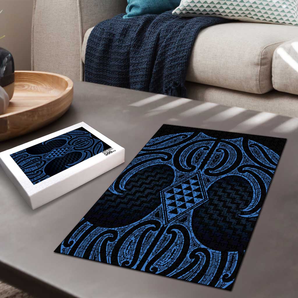 Kikorangi Maori Ta Moko Poutama Art Puzzle - Aussie Hoodie