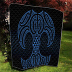 Kikorangi Maori Ta Moko Poutama Art Quilt