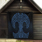 Kikorangi Maori Ta Moko Poutama Art Quilt