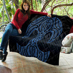 Kikorangi Maori Ta Moko Poutama Art Quilt
