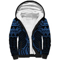Kikorangi Maori Ta Moko Poutama Art Sherpa Hoodie